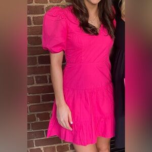 French connection hot pink dress